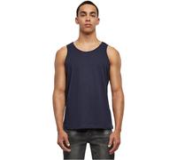 Build Your Brand Men's Basic Tank T-Shirt, Navy, XL