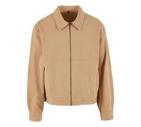 Build Your Brand Men's Basic Work Jacket in Light Beige | Size: Small Build Your Brand Light Beige S