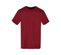 Build your Brand Mens Bb010-basic Round Neck T-Shirt, Cherry, XL UK