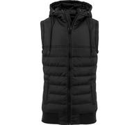 Build Your Brand Men's Bubble Vest in Black | Size: Small Build Your Brand Black S