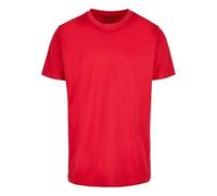 Build Your Brand Men's T-shirt Round Neck T Shirt, Cityred, 5XL UK