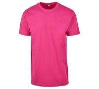 Build Your Brand Mens By004 T-Shirt, Hibiskus Pink, XL UK