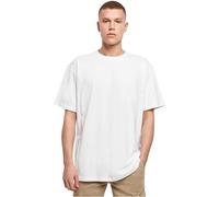 Build Your Brand Men's Heavy Oversize tee T-Shirt, White, 3XL