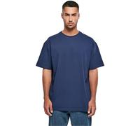 Build Your Brand Men's T-Shirt Heavy Oversize Tee, 100% Cotton, Dark Blue, XL, darkblue