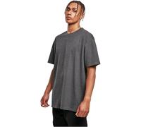 Build Your Brand Oversized Charcoal Cotton T Shirt Casual Streetwear