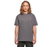 Build your Brand Men's BY102-Heavy Oversize Tee T-Shirt, Dark Grey, S