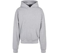 Build Your Brand Men's By162-ultra Heavy Cotton Box Hoody Hooded Sweatshirt, Gray, XXL