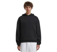 Build Your Brand Men's By284-fluffy Hoody Hooded Sweatshirt, Black, XL