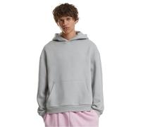 Build Your Brand Men's By284-fluffy Hoody Hooded Sweatshirt, Light Asphalt, S