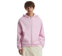Build Your Brand Men's By285-fluffy Zip Hoody Hooded Sweatshirt, Soft Pink, S
