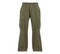 Build Your Brand Men's Classic Cargo Trousers in Olive | Size: 28R Build Your Brand Olive 28R