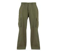 Build Your Brand Men's Classic Cargo Trousers in Olive | Size: 34R Build Your Brand Olive 34R