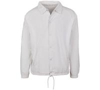 Build Your Brand Men's Coach Jacket in White | Size: 3XL Build Your Brand White 3XL