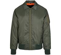 Build Your Brand Mens Collared Bomber Jacket / N/A N/A RW8109