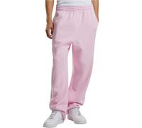 Build your Brand Men's Fluffy Trackpants, Casual Jogging Bottoms in Loose Fit, Sizes S - 5XL, Soft Pink, M