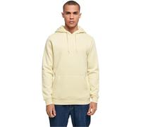 Build Your Brand Men's Heavy Hoody Hooded Sweatshirt, softyellow, 4XL