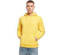 Build Your Brand Men's Heavy Hoody Hooded Sweatshirt, Taxi Yellow, S