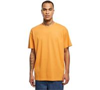 Build your Brand Men's Heavy Oversize Tee Basic T-Shirt for Men, Oversized Fit, Cotton, Sizes XS - 5XL, Forgotten Orange, 3XL