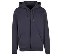 Build Your Brand Men's Heavy Zip Up Hoodie in Navy | Size: Medium Build Your Brand Navy M