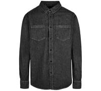 Build Your Brand Denim Long Sleeve Shirt
