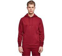 Build Your Brand Men's Basic Hoody Hooded Sweatshirt, Burgundy, XS
