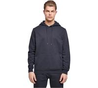 Build Your Brand Men's Basic Hoody Hooded Sweatshirt, Navy, L