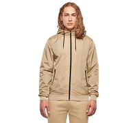 Build Your Brand Men's Jacket By016-Windrunner Union Beige/Black L