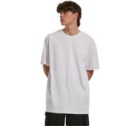 Build Your Brand Men's Organic Heavy Oversize Tee T-Shirt, White, S
