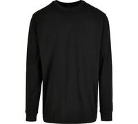 Build Your Brand Men's Ribbed Cuff Sweatshirt in Black | Size: Medium Build Your Brand Black M