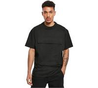 Build Your Brand Men's Oversized Bullet Proof Tee T Shirt, Black, 3XL UK