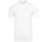 Build Your Brand Men's Pique Fitted Polo Shirt in White | Size: XL Build Your Brand White XL