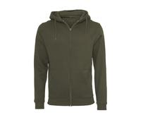Build Your Brand Mens Plain Full Zip Hoodie / N/A N/A RW8837