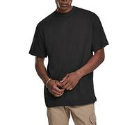 Build Your Brand Men's Premium Combed Jersey Loose T-Shirt, Black, XXL