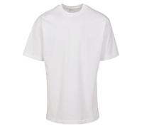 Build Your Brand Men's Premium Combed Jersey Loose T-Shirt, White, M