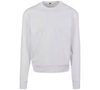 Build Your Brand Men's Premium Crew Neck Oversized Sweatshirt in White | Size: XL Build Your Brand White XL