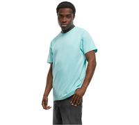 Build Your Brand Men's Round Neck T-Shirt, 100% Cotton, Beryl Blue, L