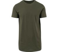 Build Your Brand Mens Shaped Long Short Sleeve T-Shirt RW5671