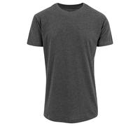 Build Your Brand Mens Shaped Long Short Sleeve T-Shirt RW5671
