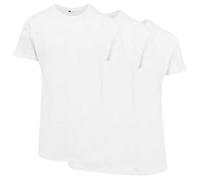 Build Your Brand Men's Shaped Long Tee 3-Pack T-Shirt, White (White/White/White 01205), X-Large