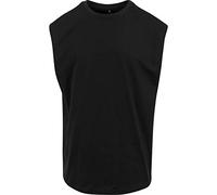 Build Your Brand Men's Sleeveless Tee T Shirt, Black, XL UK