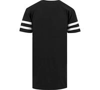 Build your Brand Men's Stripe Jersey Tee T-Shirt, T-Shirt, BY032-00050-0042, black/white, L