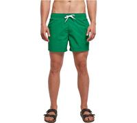 Build your Brand Men's Swim Shorts Trunks, ForestGreen, L