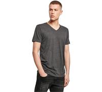 Build Your Brand Men's T-Shirt Light Tee V-Neck Top for Men in Sizes S - 5XL, charcoal, L
