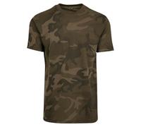 Build Your Brand Men's By109-camo Round Neck Tee T-Shirt, Olive (Olive camo), 4XL