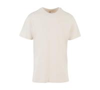 Build your Brand Men's T-Shirt Round Neck, Basic Men's Cotton Top with Crew Neck, XS-5XL, Marshmallow, XL