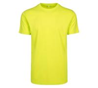 Build Your Brand Men's T-Shirt Round Neck, Frozen Yellow, 4XL