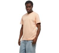 Build your Brand Men's T-Shirt Round Neck, Men's Basic T-Shirt with Crew Neck, Regular Fit, Cotton, Sizes XS - 5XL, Soft Apricot, L