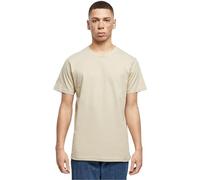 Build your Brand Men's T-Shirt Round Neck, Men's Basic T-Shirt with Crew Neck, Regular Fit, Cotton, Sizes XS - 5XL, Wet Sand, S