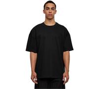 Build Your Brand Men's T-shirt Ultra Heavy Cotton Box Tee T Shirt, Black, 5XL UK