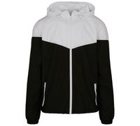 Build Your Brand Men's Tech Two Tone Jacket in Black | Size: XS Build Your Brand Black XS